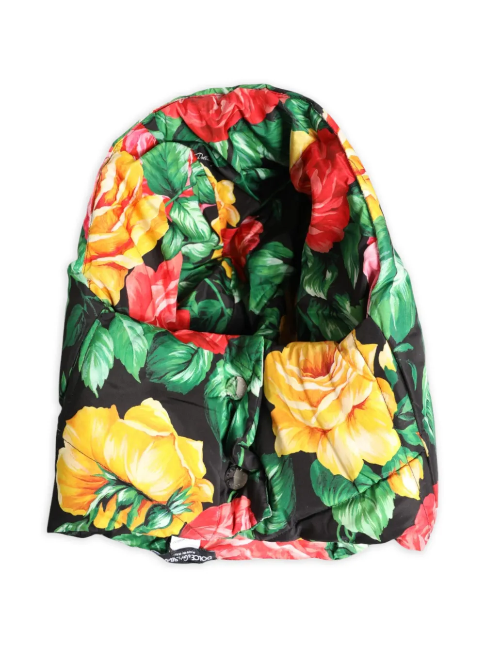 Dolce & Gabbana Cappello a fiori - Nero