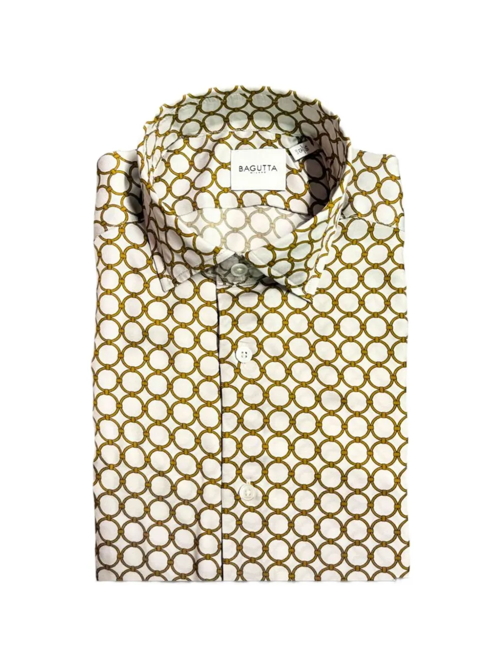 Bagutta chain-print long-sleeve shirt