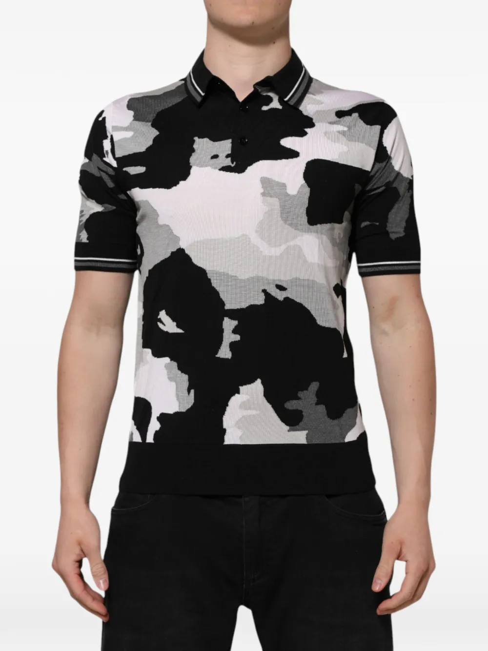 Dolce & Gabbana T-shirt con stampa camouflage - Nero