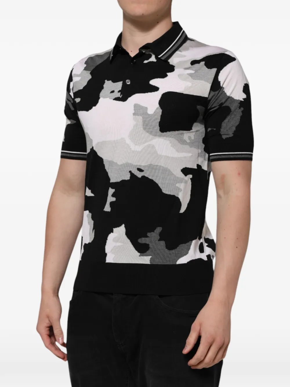 Dolce & Gabbana T-shirt met camouflageprint Zwart