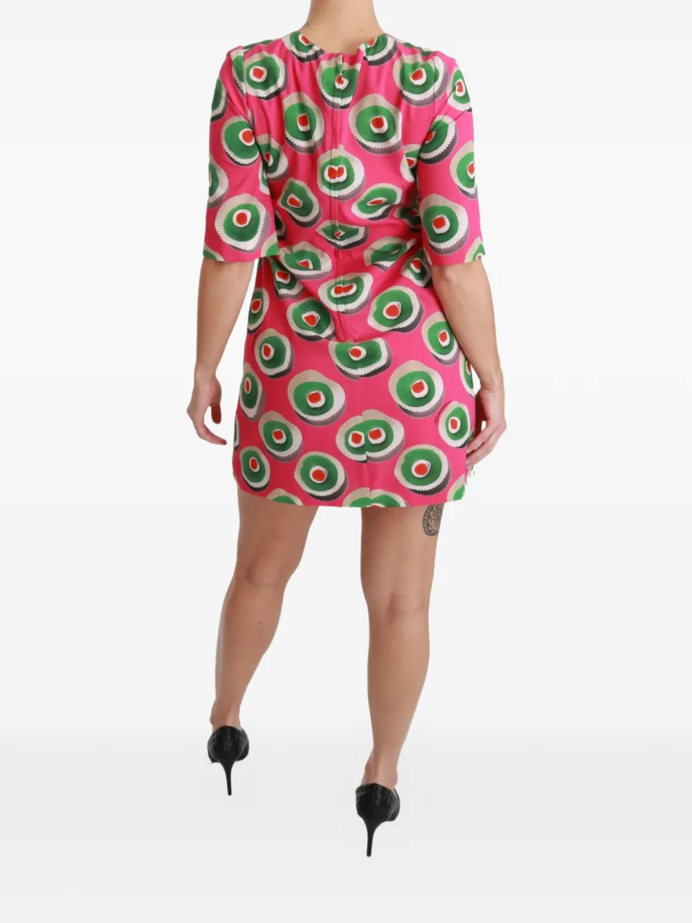 Dolce & Gabbana mini-jurk met cupcake-print Roze