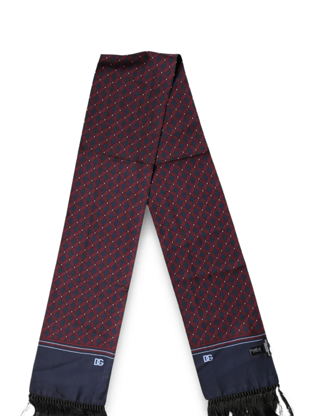 Dolce & Gabbana Schal mit geometrischem Muster - Rot