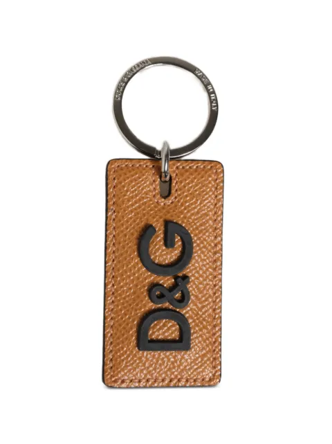 Dolce & Gabbana logo-detail leather keychain