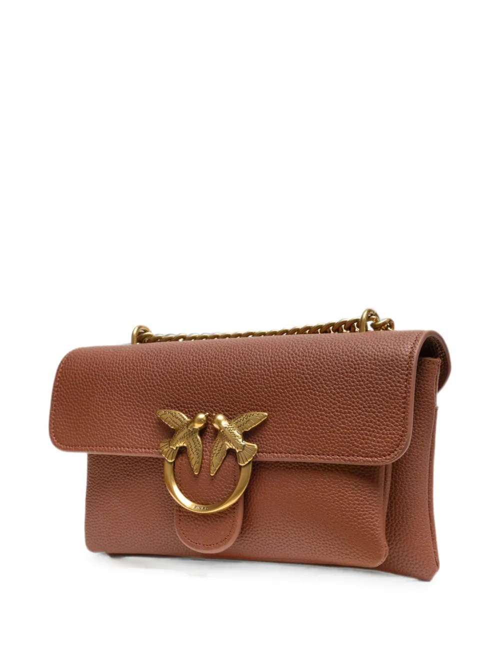 PINKO Love schoudertas met kettingband Bruin