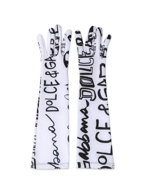 Dolce & Gabbana albuelange handsker med DG-logotryk