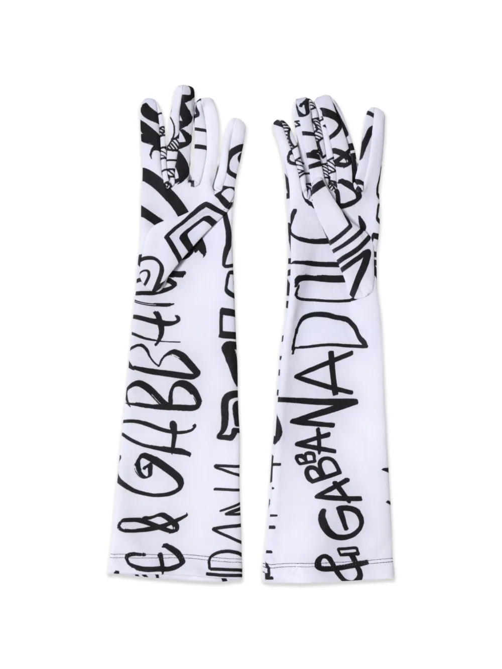 Dolce & Gabbana Handschoenen met DG logoprint Wit