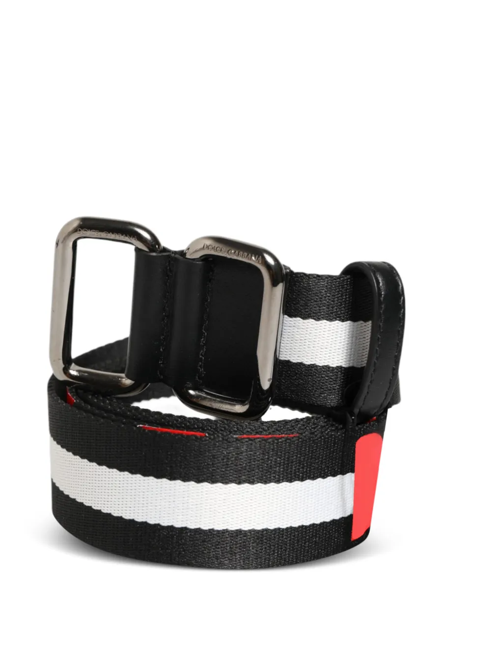 Dolce & Gabbana Cintura a righe - Nero