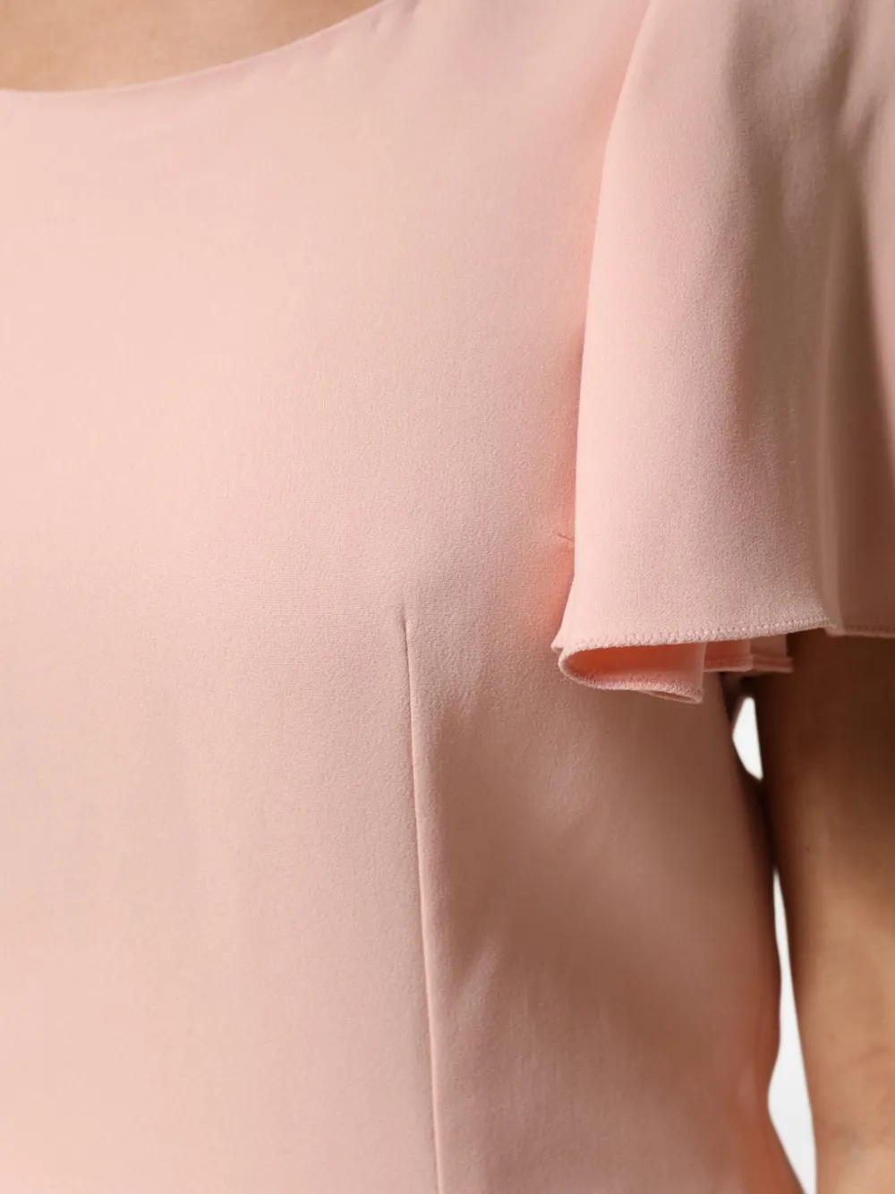 Dolce & Gabbana Blouse met fladdermouwen en ronde hals Roze