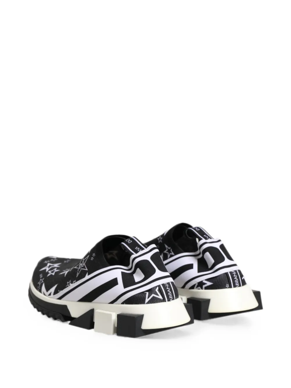 Dolce & Gabbana Sorrento star-print sneakers Zwart