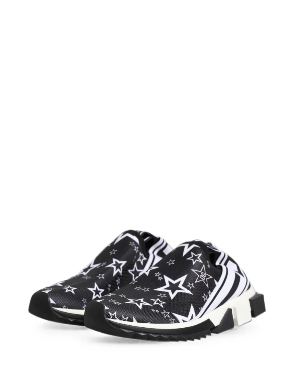 Dolce & Gabbana Sorrento star-print sneakers Zwart