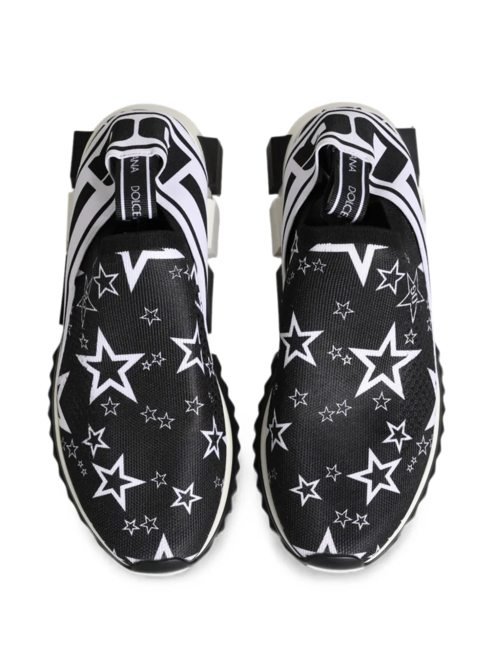 Dolce & Gabbana Sorrento star-print sneakers Zwart