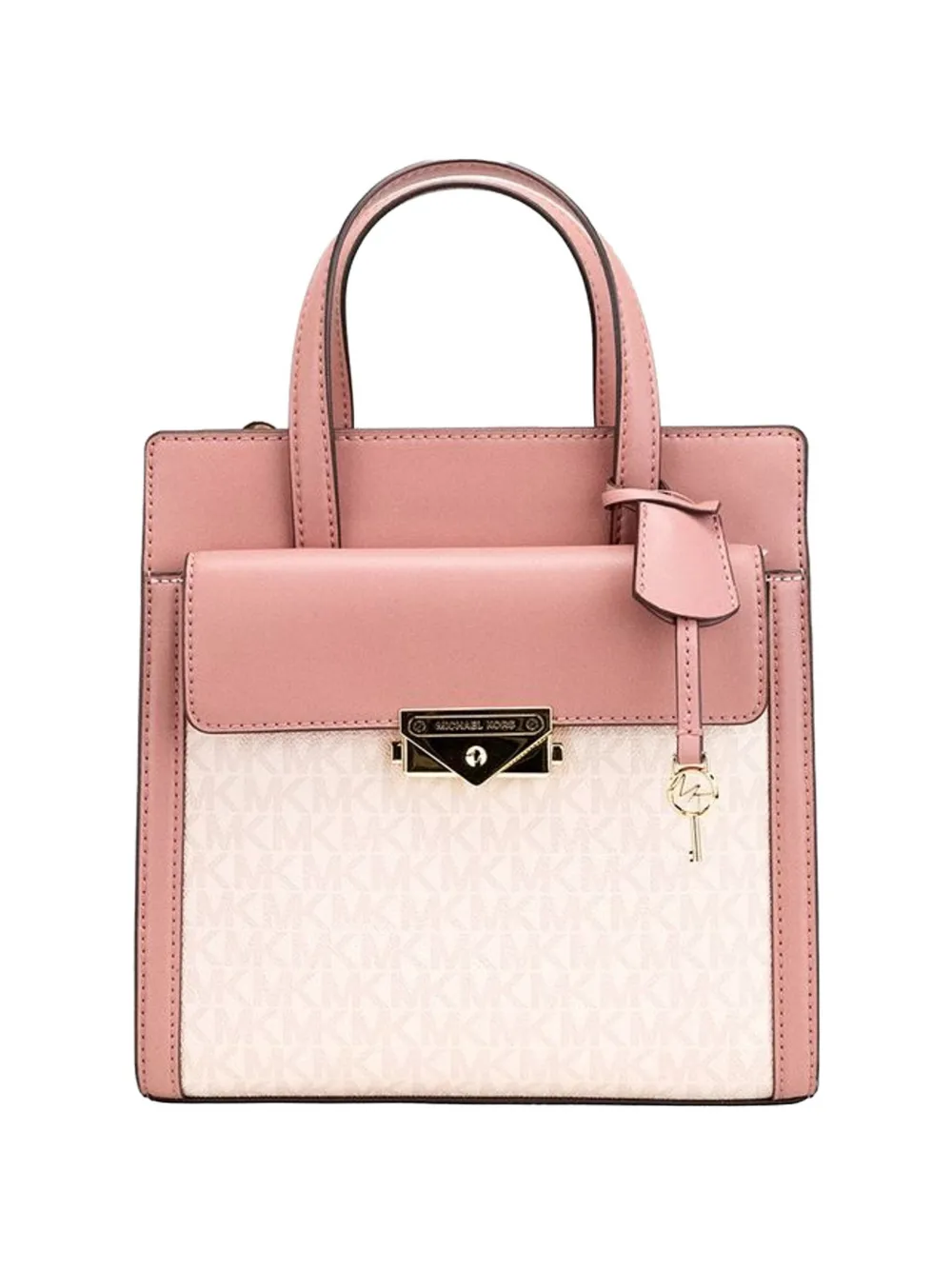 Michael Kors monogram-pattern logo-plaque tote bag - Rosa