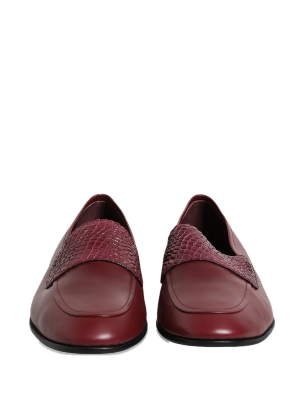 Dolce & Gabbana Loafers met reptielen-reliëf Rood