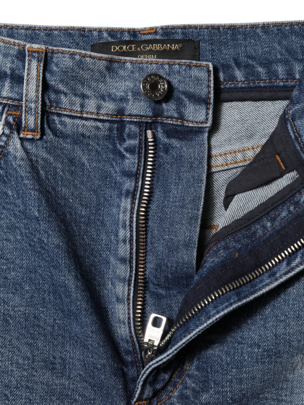 Dolce & Gabbana Shorts met gerafeld effect Blauw