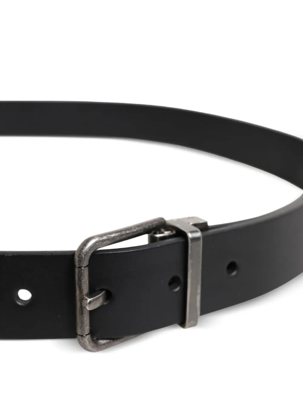 Dolce & Gabbana Leren riem Zwart