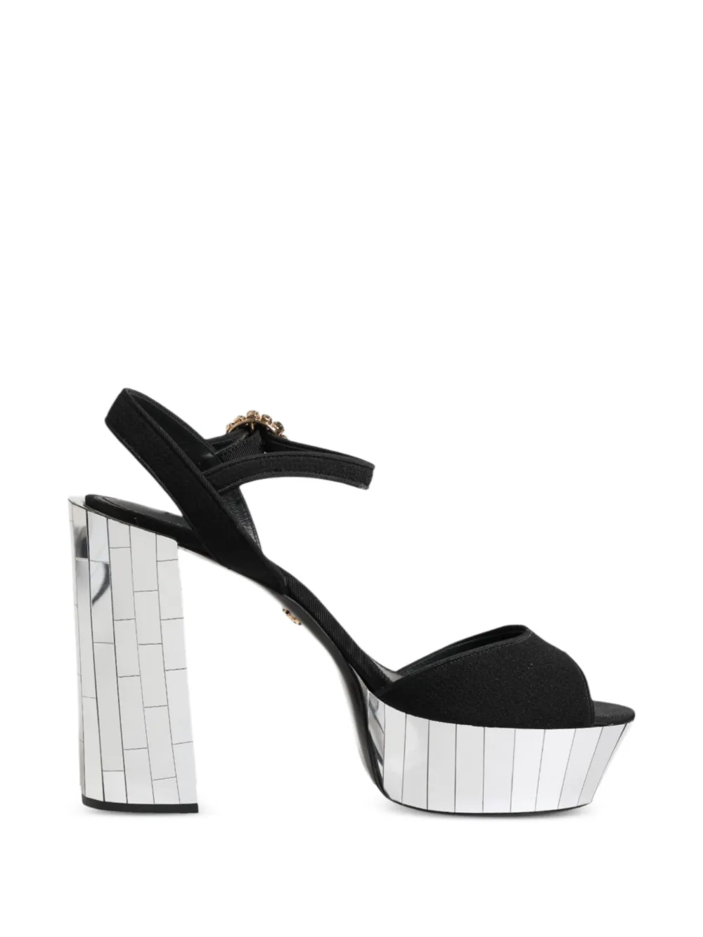 Dolce & Gabbana Keira crystal-embellished platform sandals Zwart