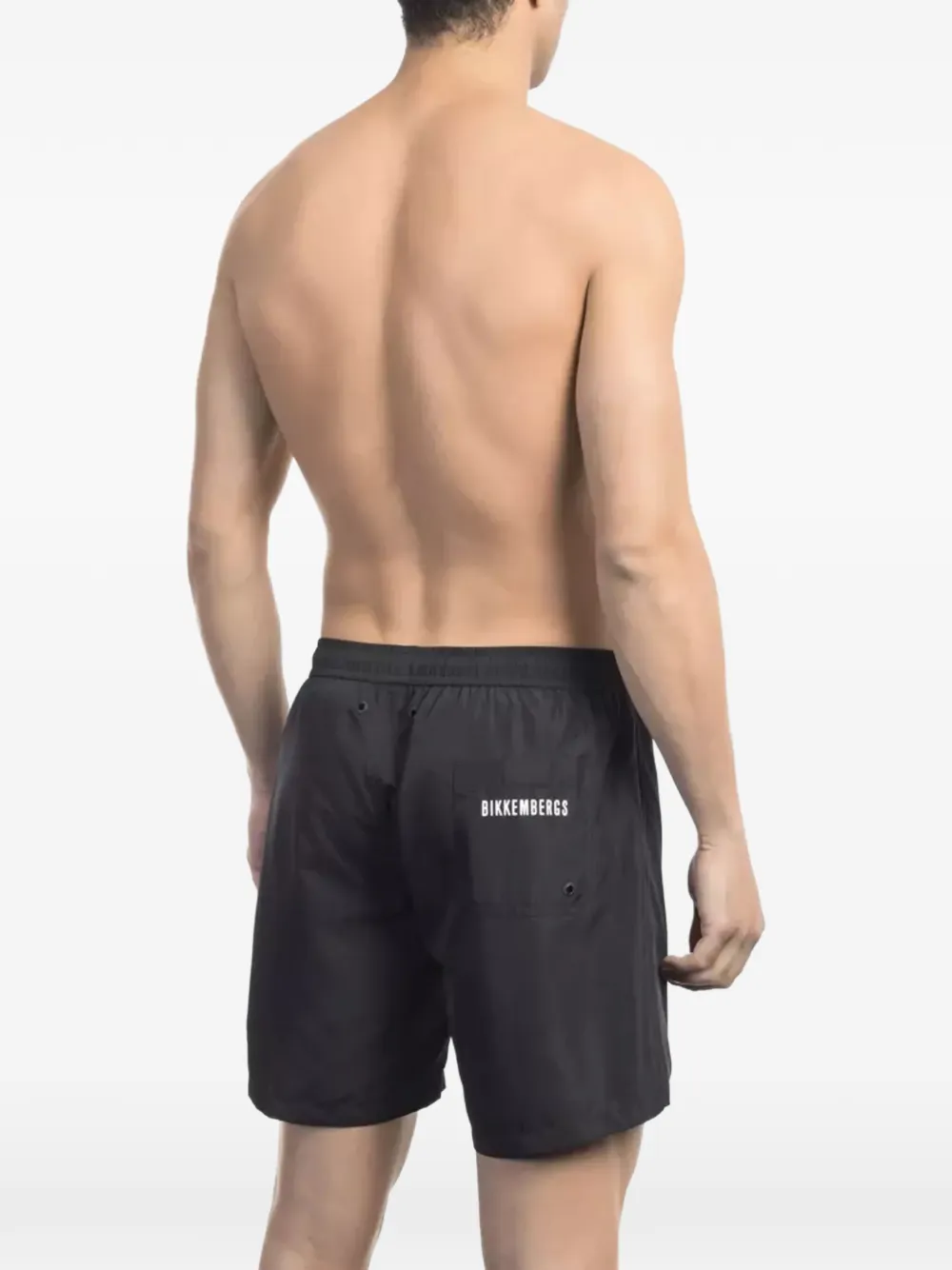 Bikkembergs Zwembroek met nummerprint Zwart