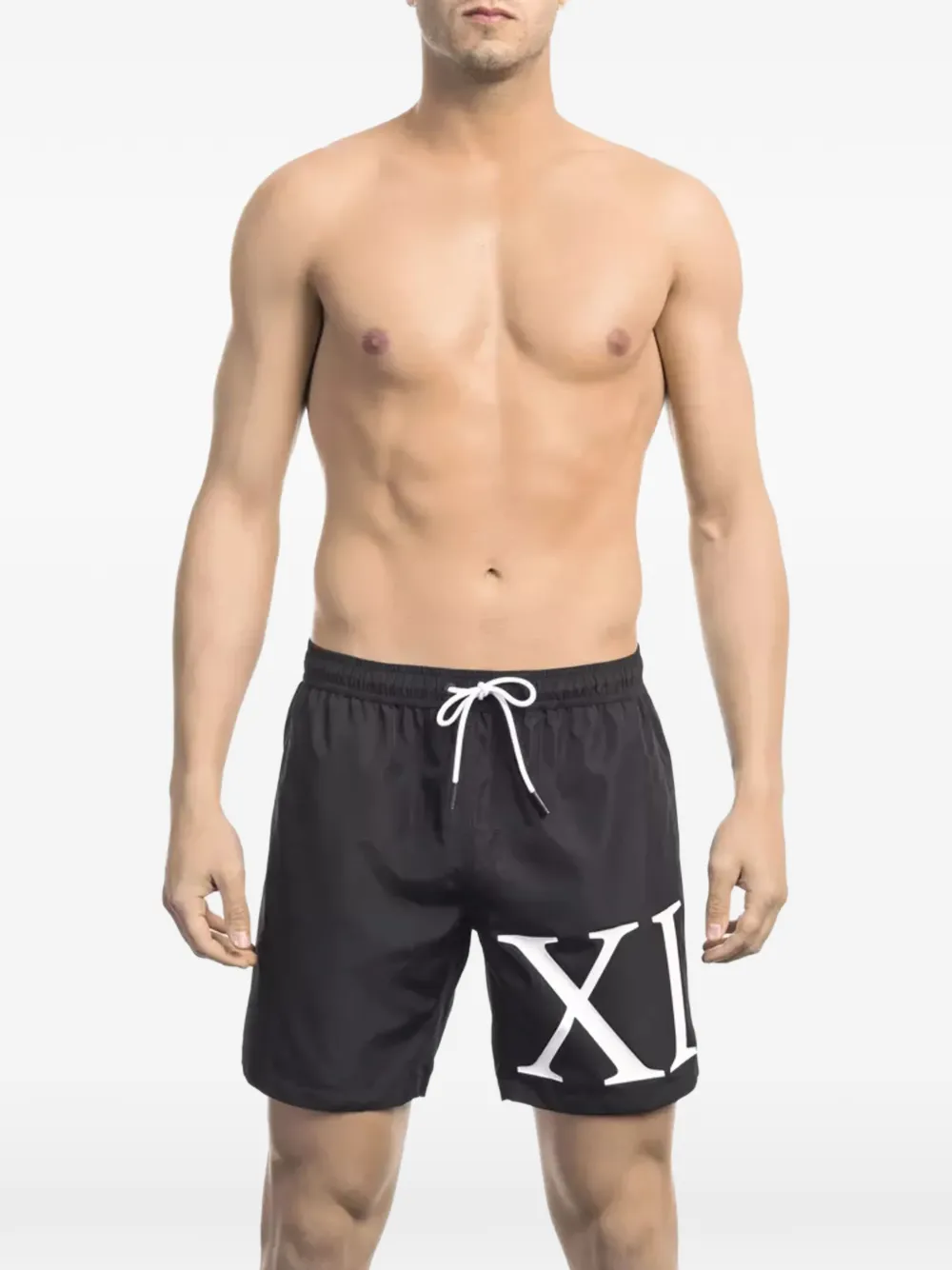 Bikkembergs short de bain Roman à imprimé graphique - Noir Bikkembergs short de bain Roman à imprimé graphique - Noir
