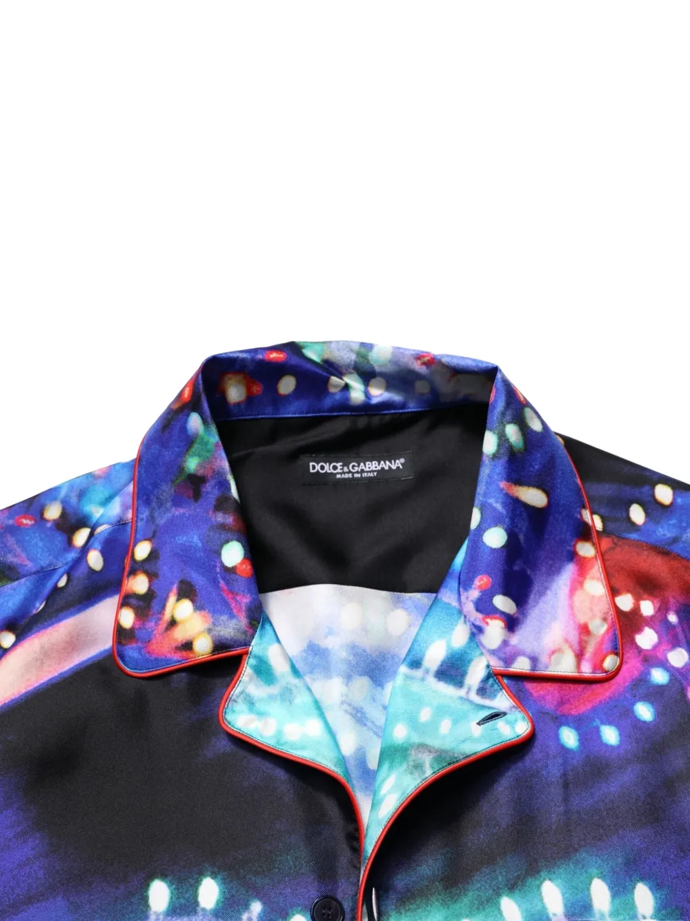 Dolce & Gabbana Overhemd met abstracte print Blauw