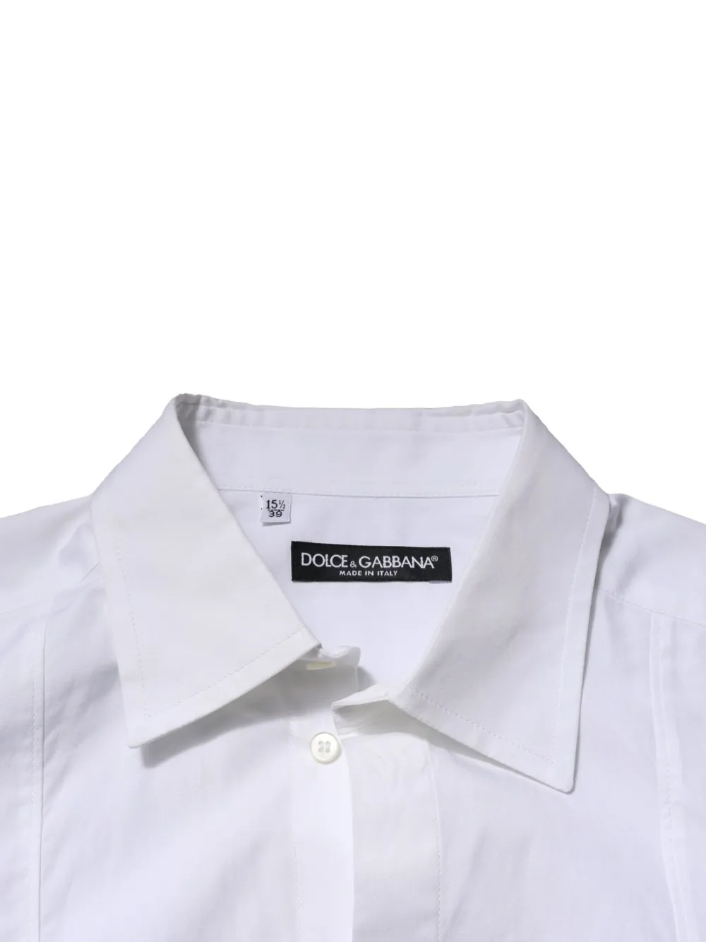 Dolce & Gabbana Popeline katoenen overhemd Wit