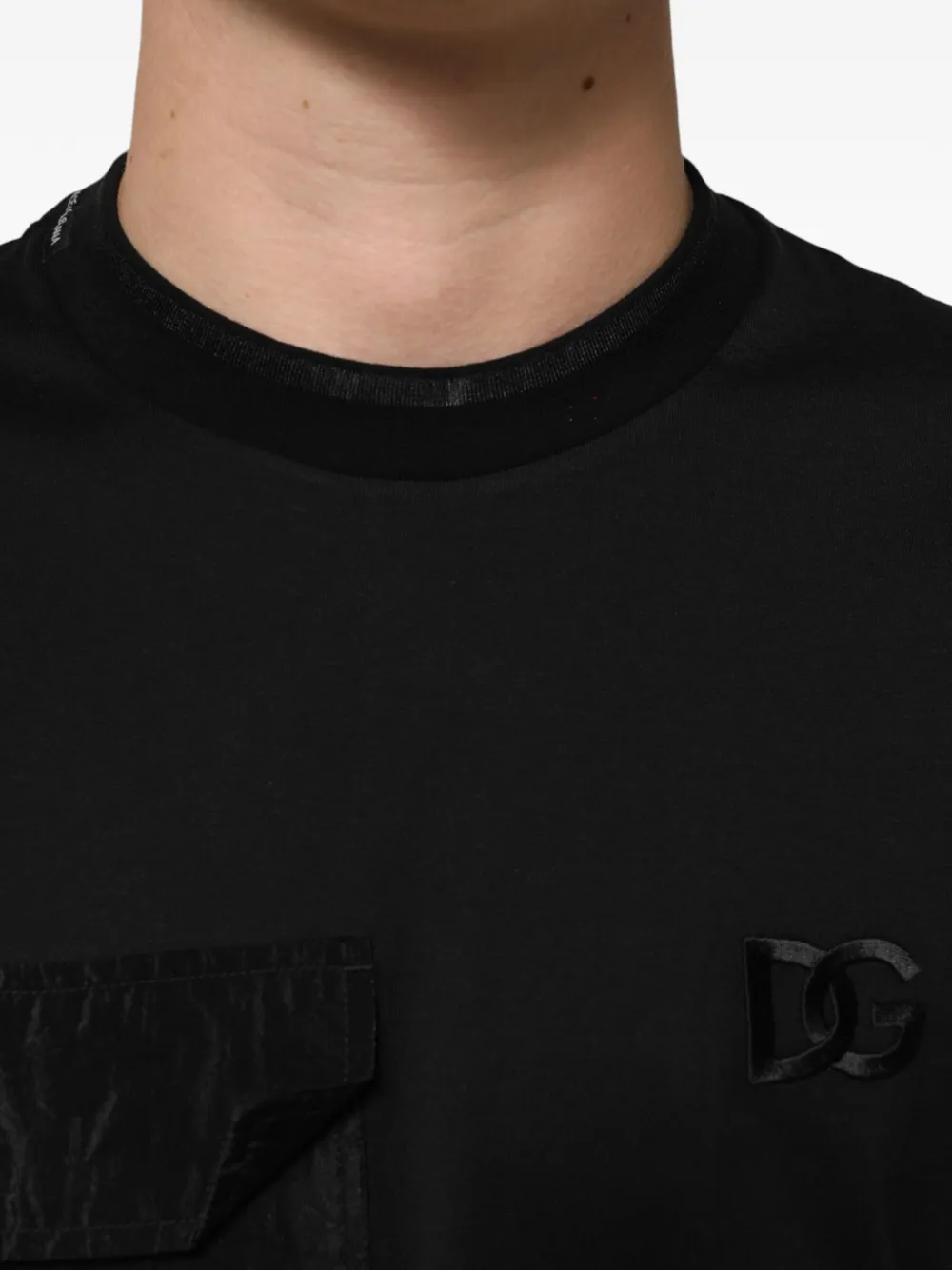 Dolce & Gabbana T-SHIRT met DG-logo Zwart