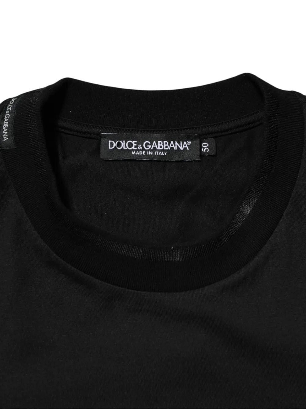 Dolce & Gabbana T-SHIRT met DG-logo Zwart