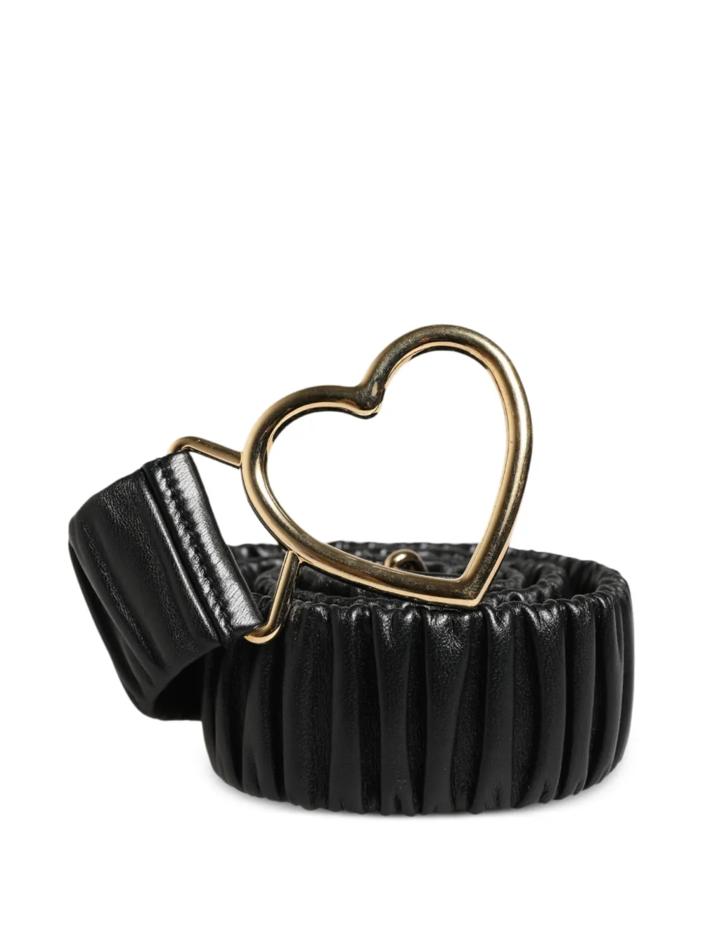 Dolce & Gabbana Riem met hartgesp en ruches Zwart