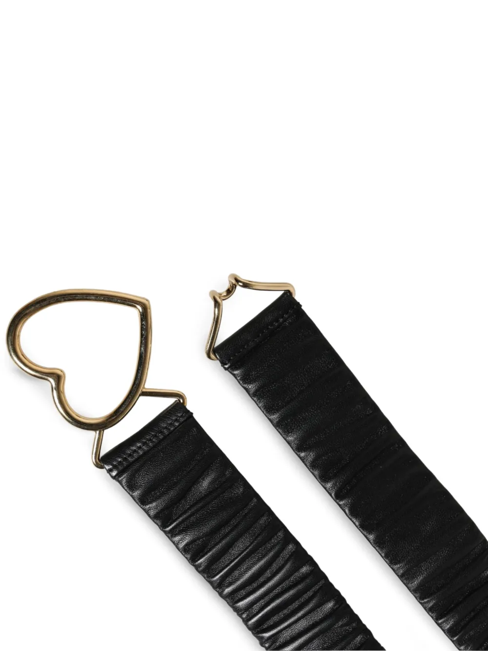 Dolce & Gabbana Riem met hartgesp en ruches Zwart