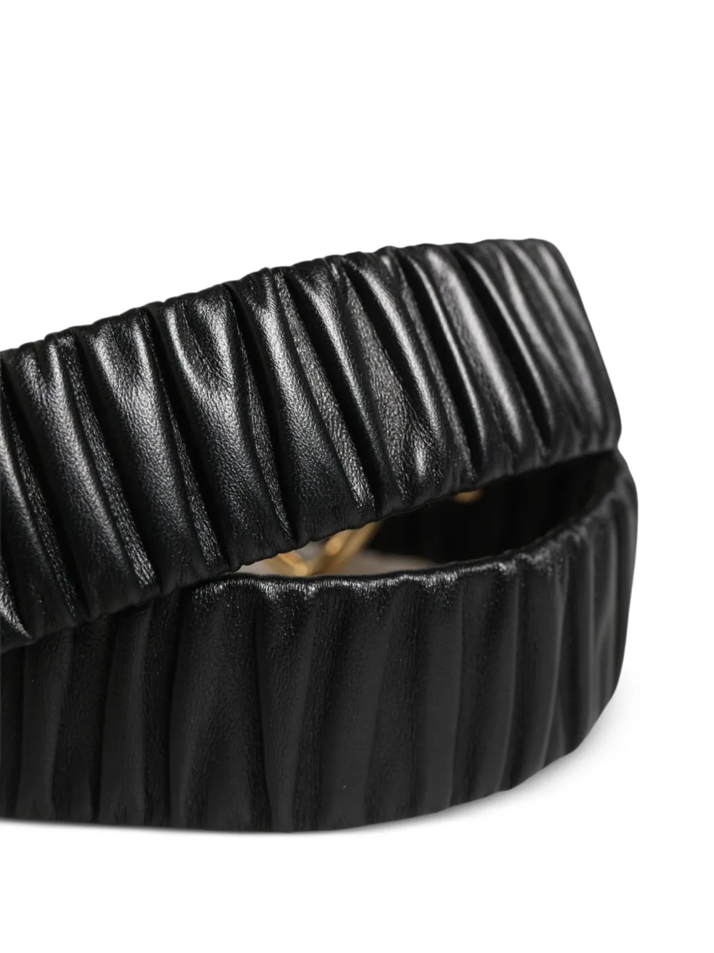 Dolce & Gabbana Riem met hartgesp en ruches Zwart