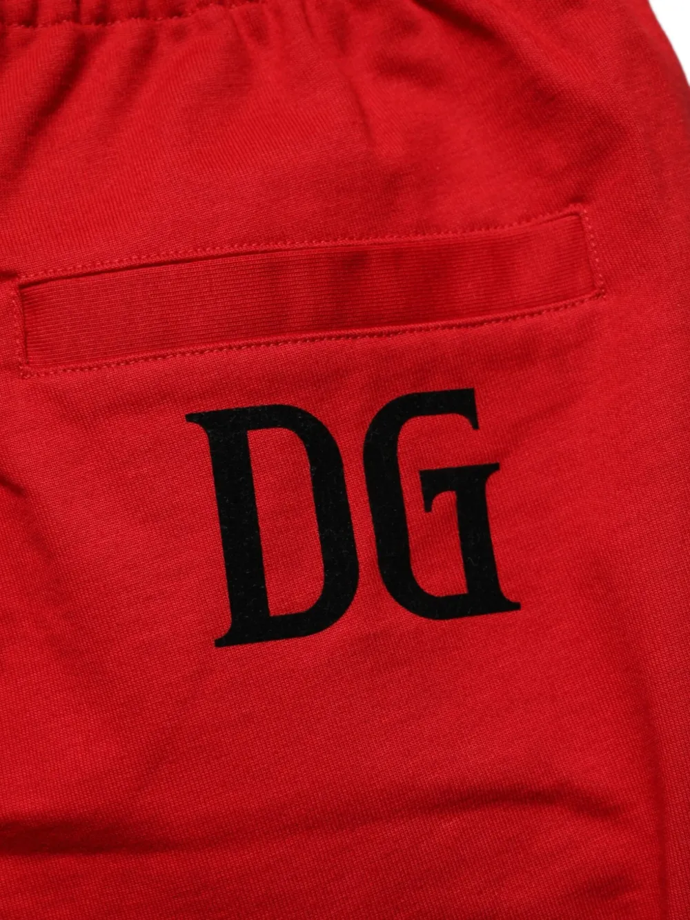 Dolce & Gabbana Trainingsshorts met trekkoordtaille Rood