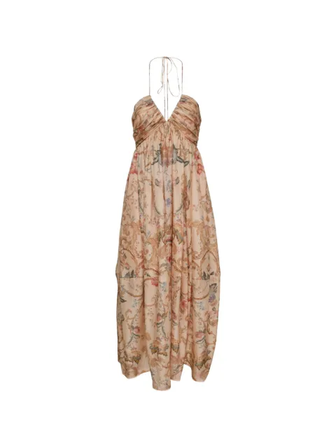 ZIMMERMANN Roselight halterneck maxi dress