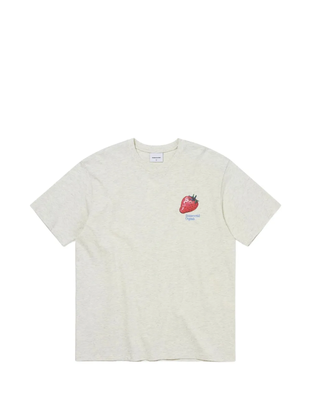 This Is Never That Strawberry-print T-shirt In White