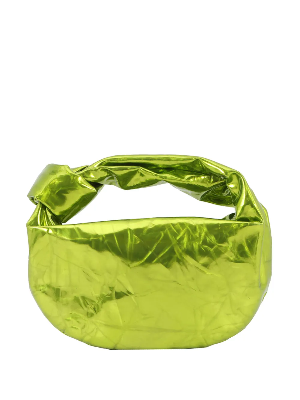 Bottega Veneta Pre-Owned 2012-2026 mini Jodie Tasche aus Kalbsleder in Metallic-Optik - Grün