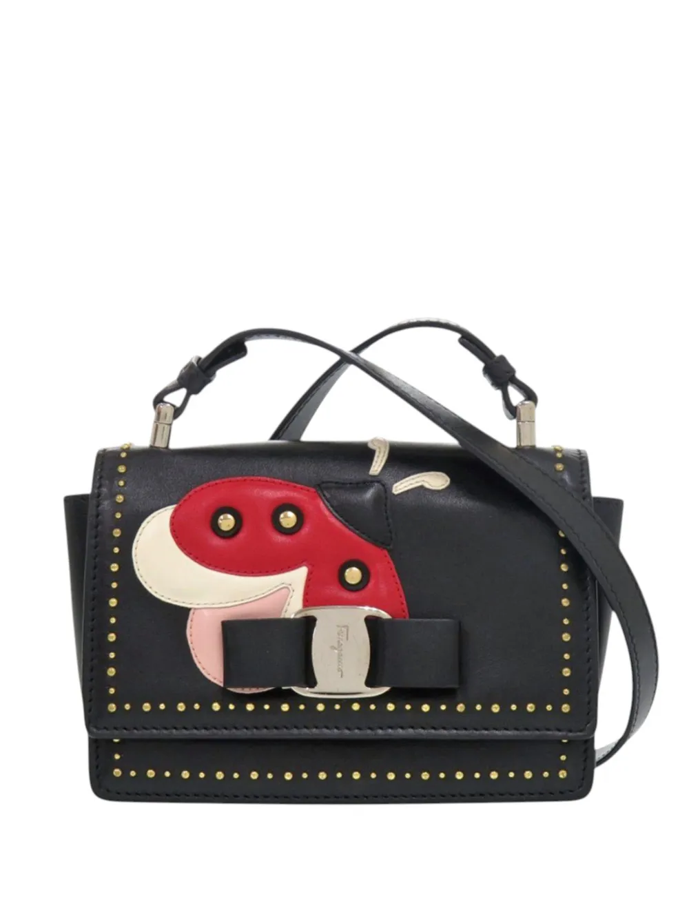 Ferragamo Pre-Owned Borsa a tracolla Vara Bow 2020-2026 - Nero