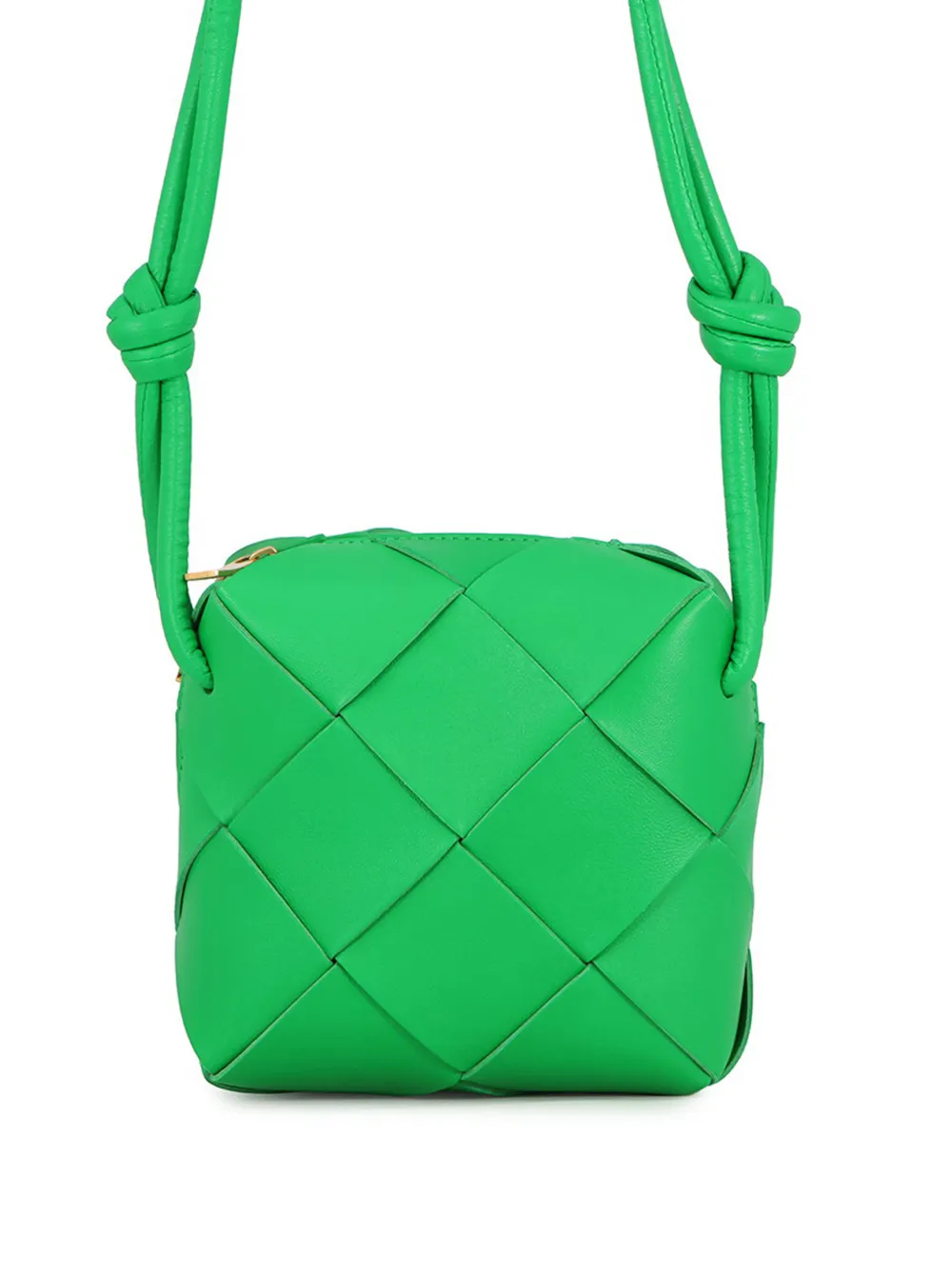 Bottega Veneta Pre-Owned 2012-2026 Mini Lambskin Intreccio Cassette Camera Bag crossbody bag - Verde