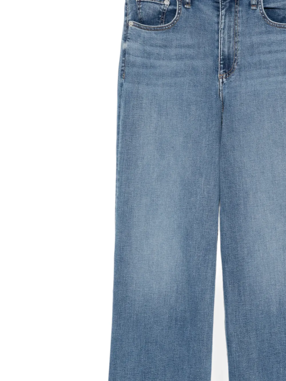 rag & bone Jeans met wijde pijpen Blauw