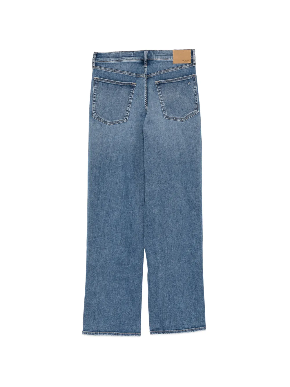 rag & bone Jeans met wijde pijpen Blauw