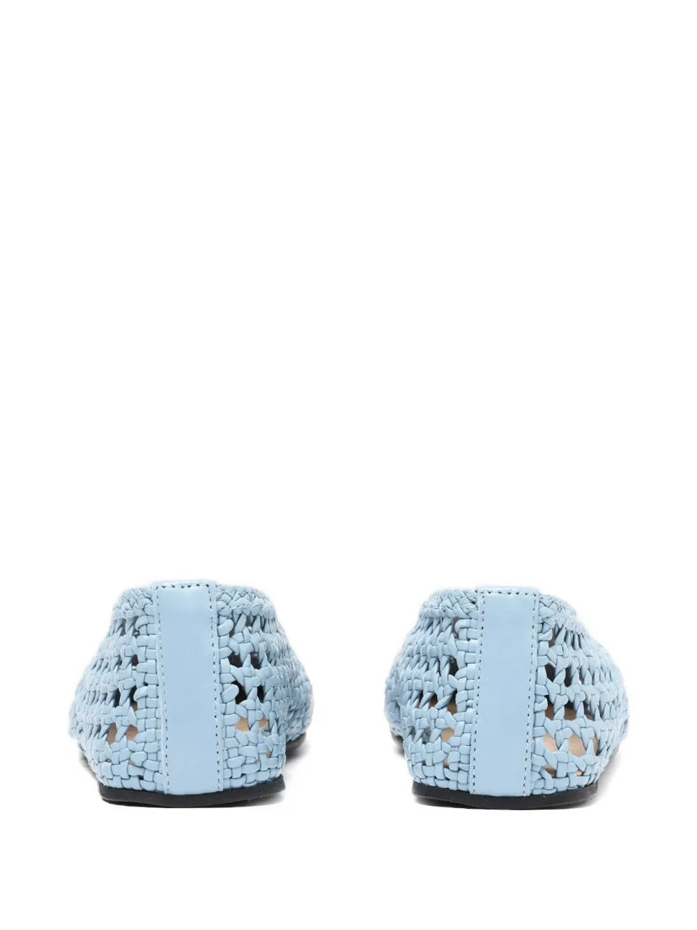 Scarosso Ella woven ballet flats Blauw