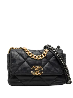CHANEL Pre-Owned 19 キルティング ショルダーバッグ | ブラック