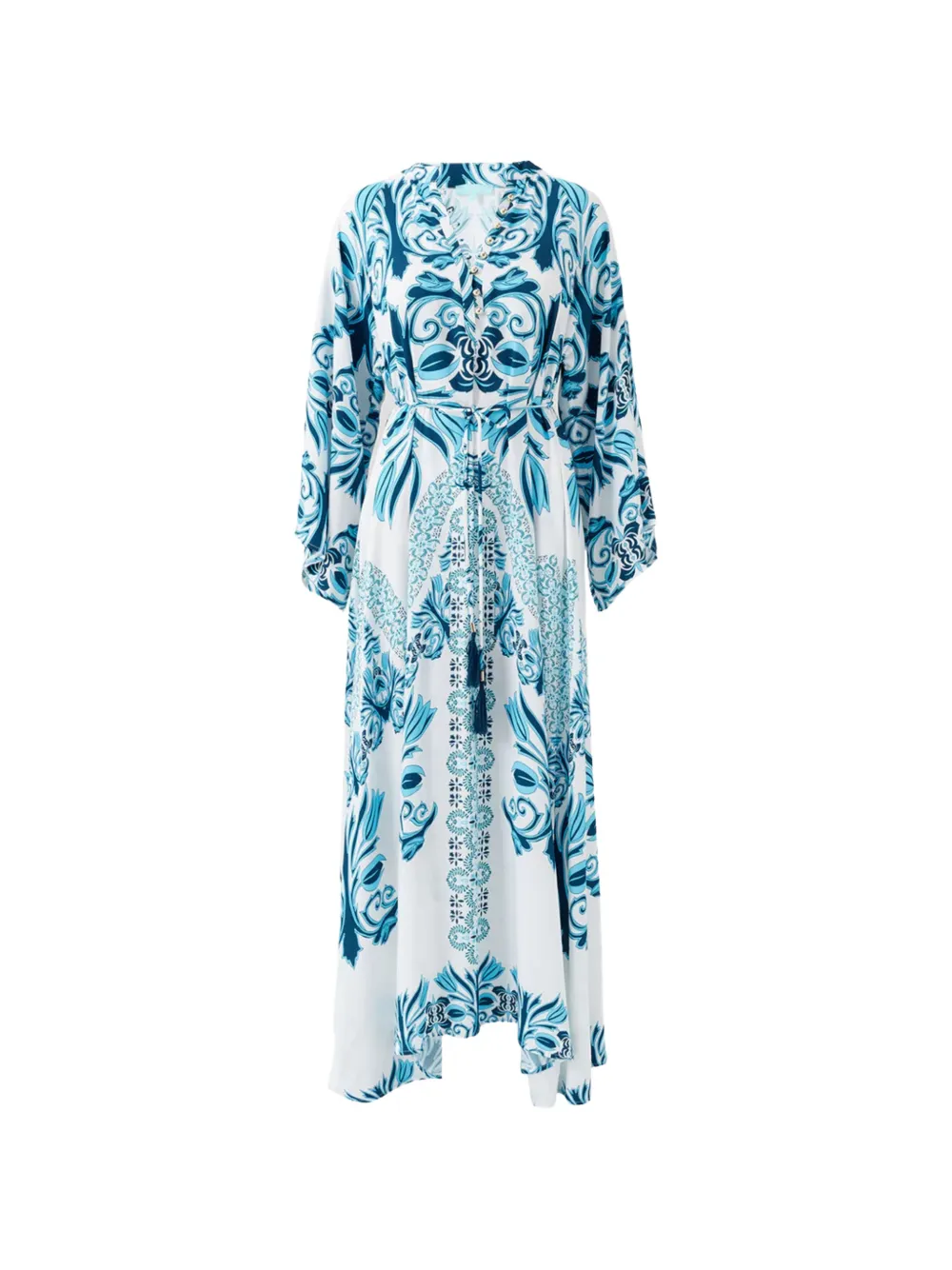 Melissa Odabash Amity baroque-print maxi dress - Bianco