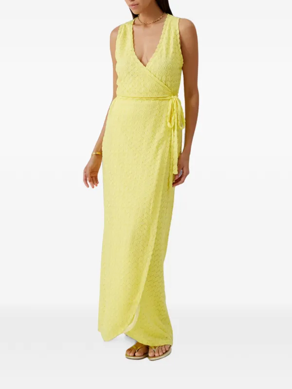 melissa odabash gold dress Zima Yellow Long Wrap Knit Reuniontower com
