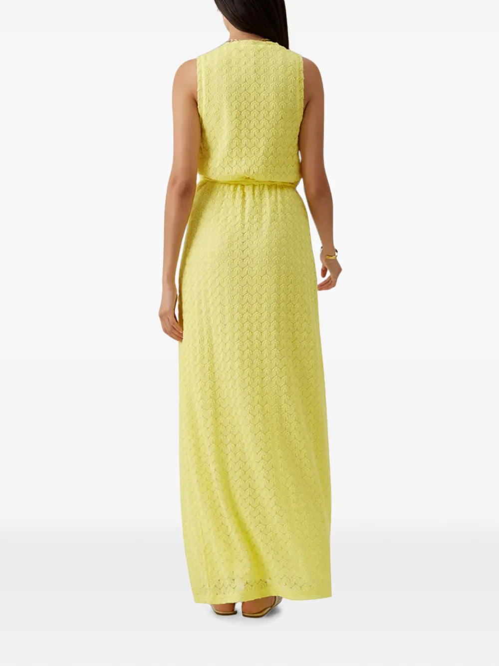 Melissa Odabash Zima maxi-jurk met wikkel-design Geel