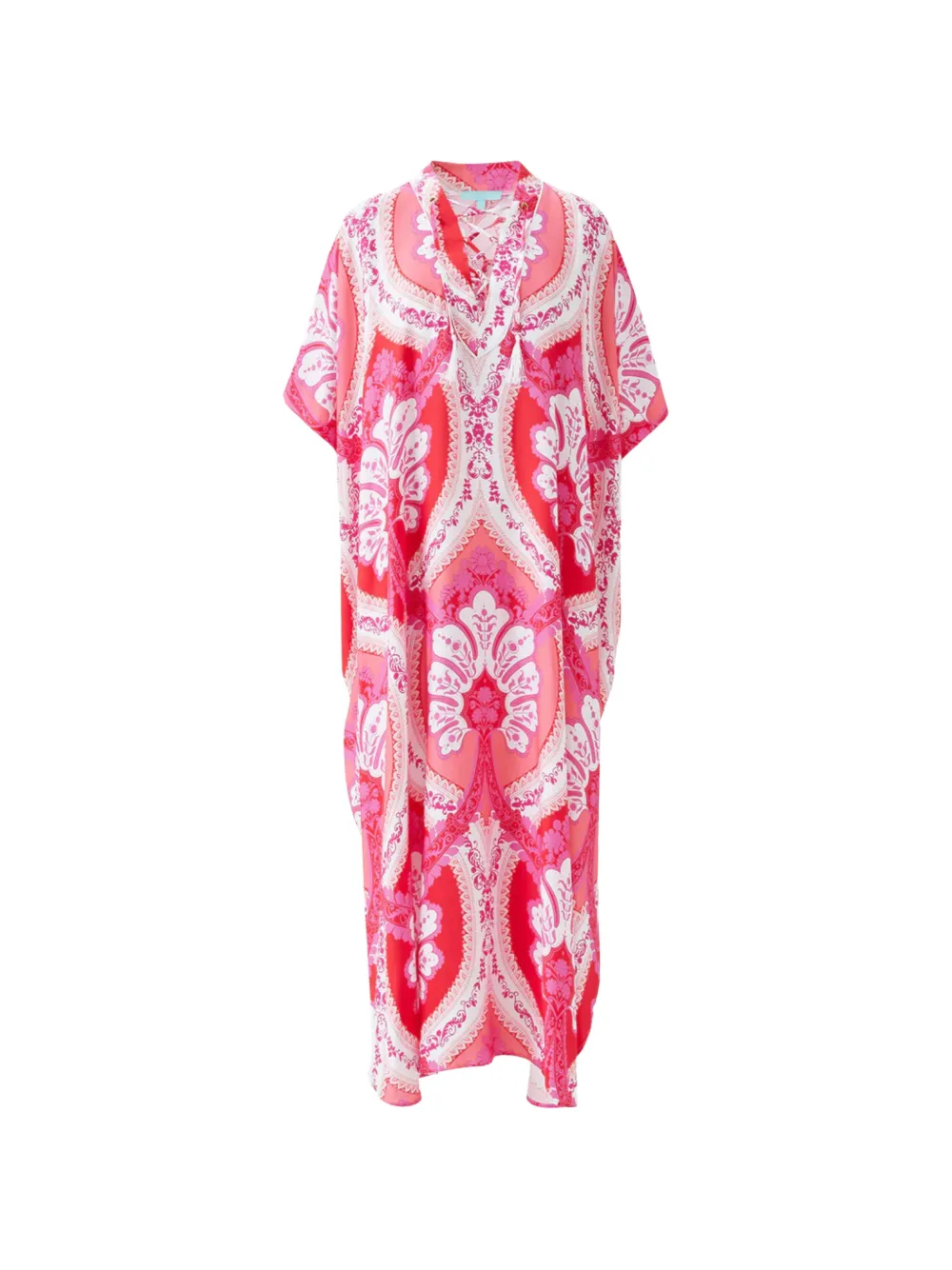 Melissa Odabash Carlotta lace-up maxi dress - Rosa