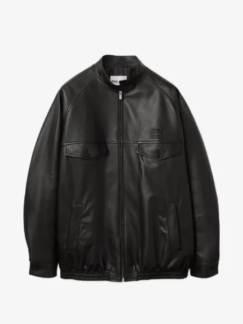 Miu Miu nappa-leather jacket