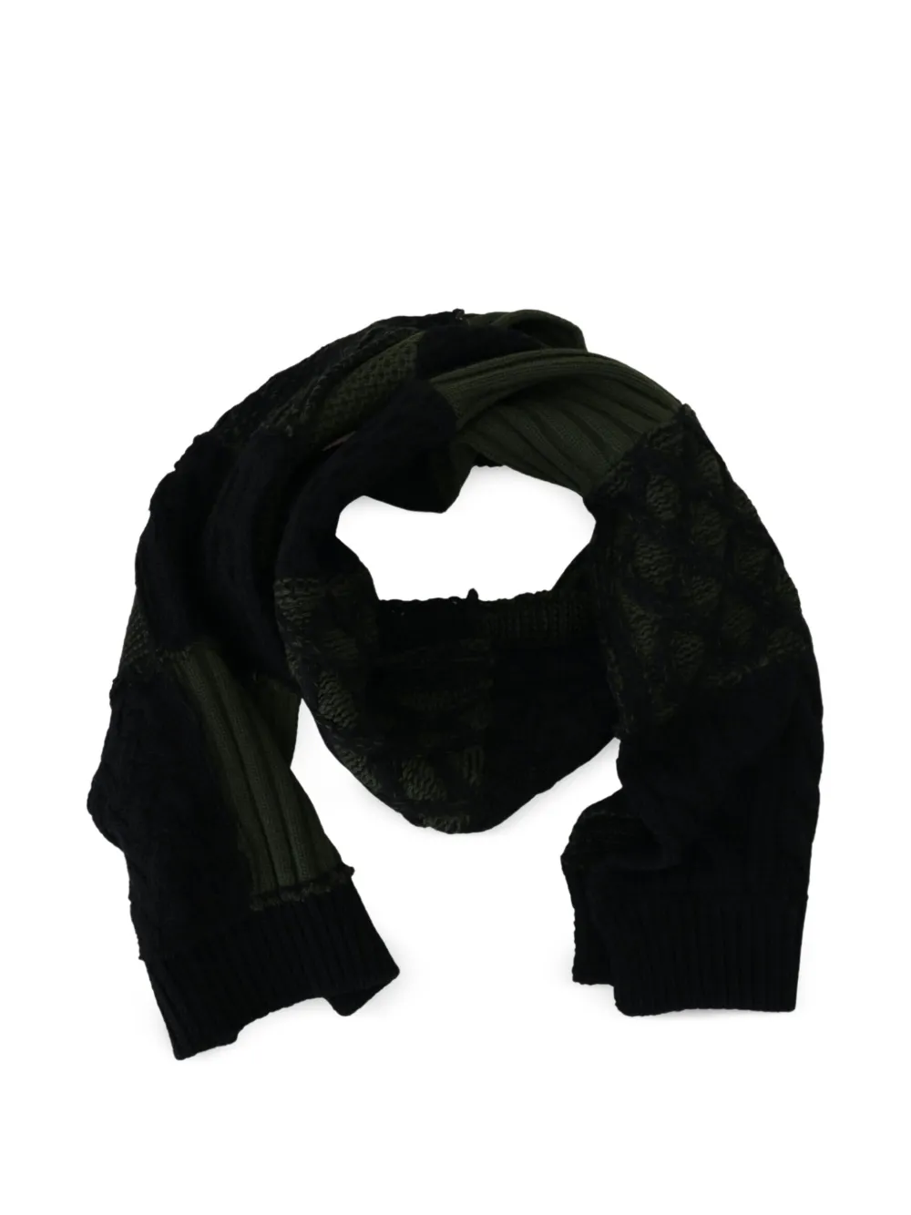 Dolce & Gabbana Schal mit Zopfmuster - Schwarz