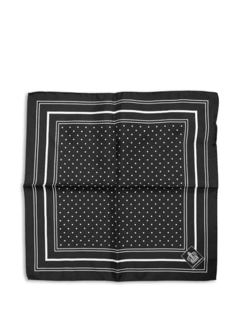 Dolce & Gabbana pañuelo de bolsillo de seda con estampado de lunares