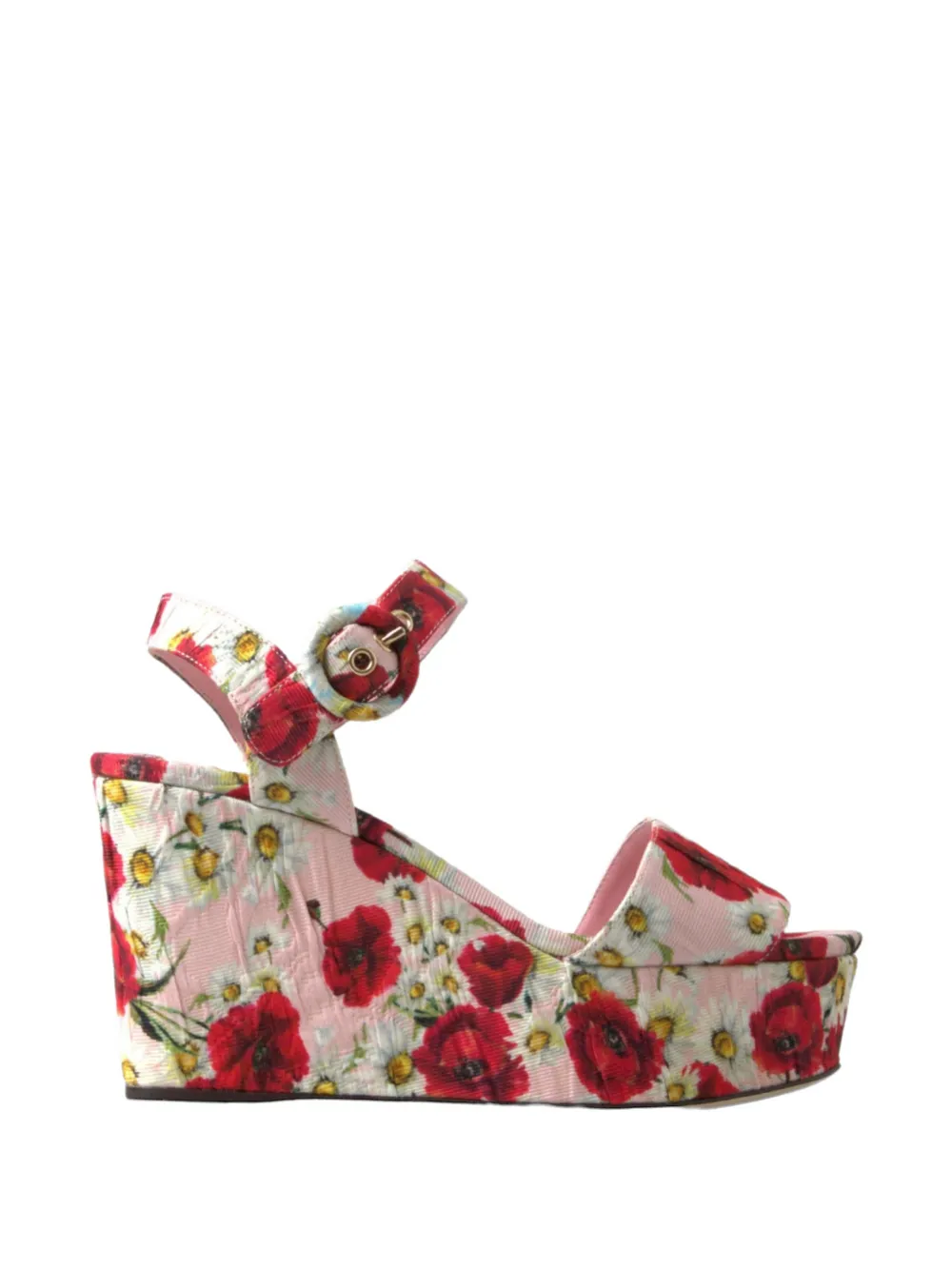 Dolce & Gabbana Sandalen mit Print - Rosa