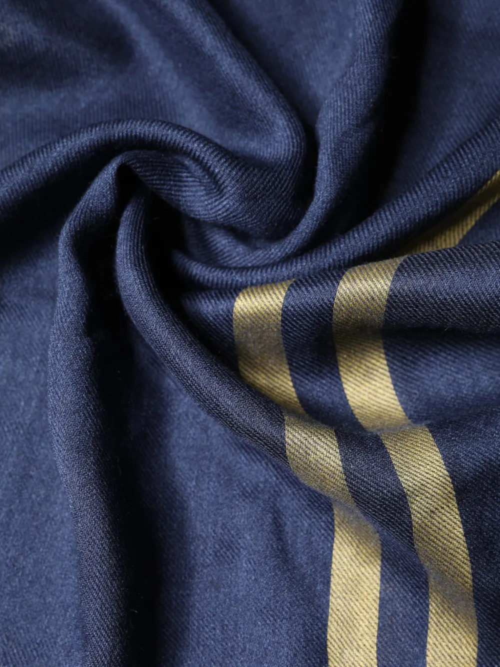 Dolce & Gabbana Sjaal met franje en streepdetail Blauw