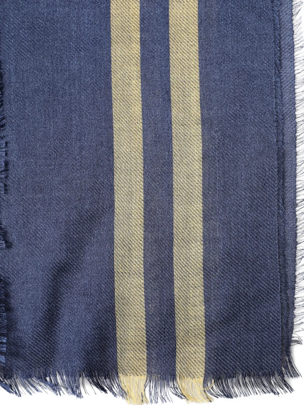 Dolce & Gabbana Sjaal met franje en streepdetail Blauw