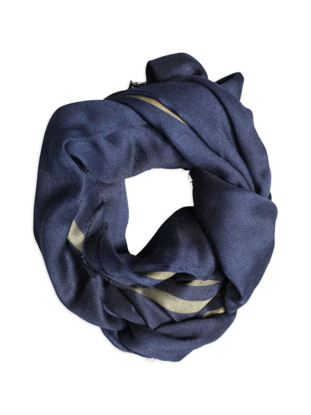 Dolce & Gabbana Sjaal met franje en streepdetail Blauw